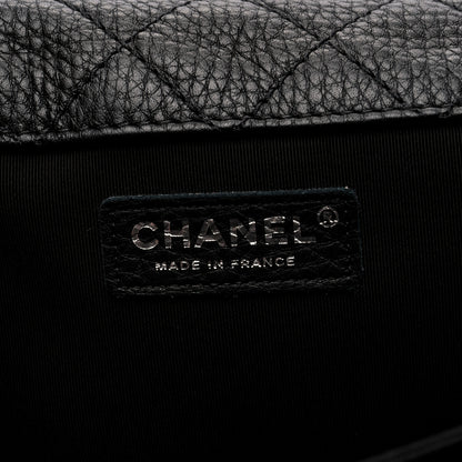 Chanel Grained Calfskin Quilted XXL Travel Flap Bag Black 5 of 9