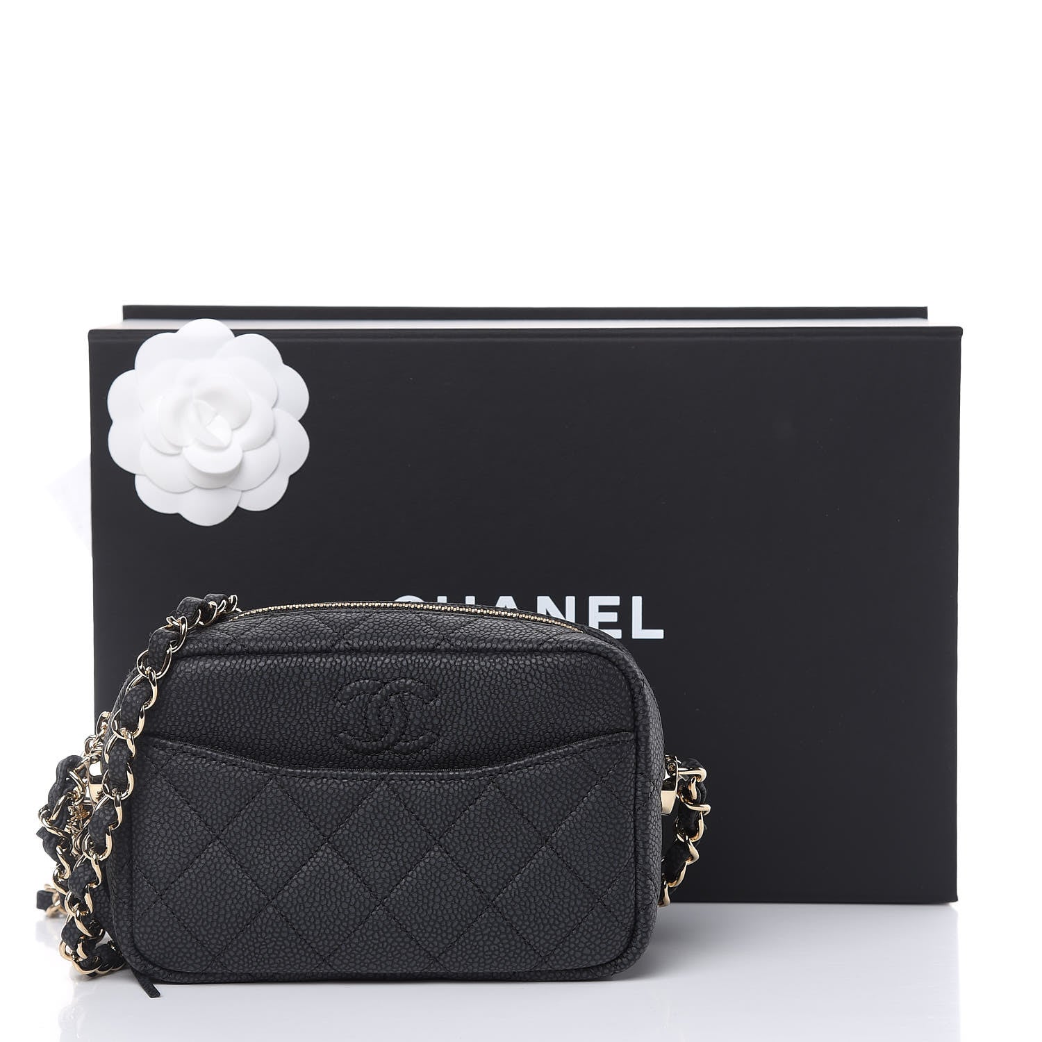 Chanel Caviar Quilted Mini Coco Tassel Camera Case Black 10 of 10