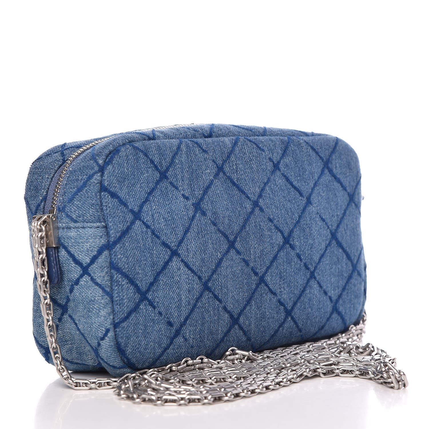 Chanel Denim Mini Reissue Camera Case Blue 3 of 9