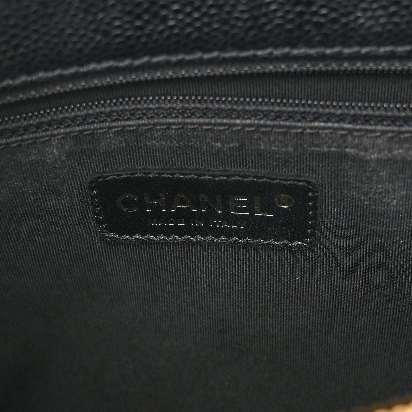 Caviar Quilted Grand Shopping Tote GST Black