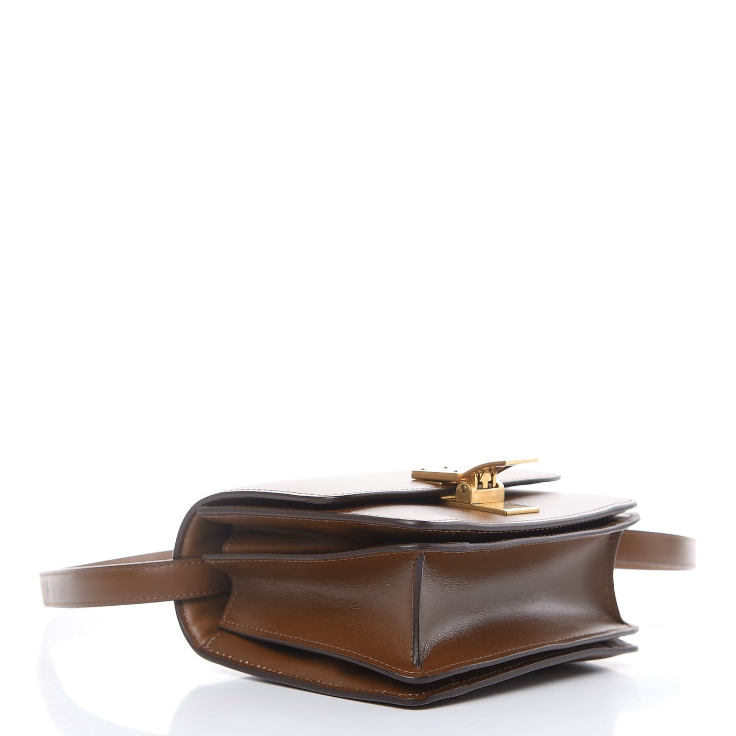 Box Calfskin Small Classic Box Flap Bag Camel