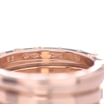 Bulgari 18K Rose Gold B.Zero1 Three-Band Ring 53 6.25 4 of 5