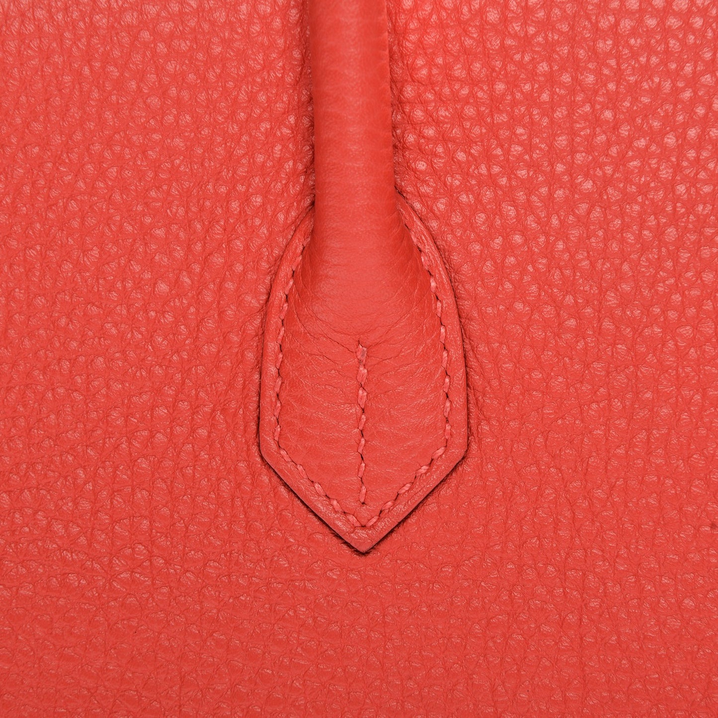 Taurillon Clemence Birkin 35 Rouge Pivoine