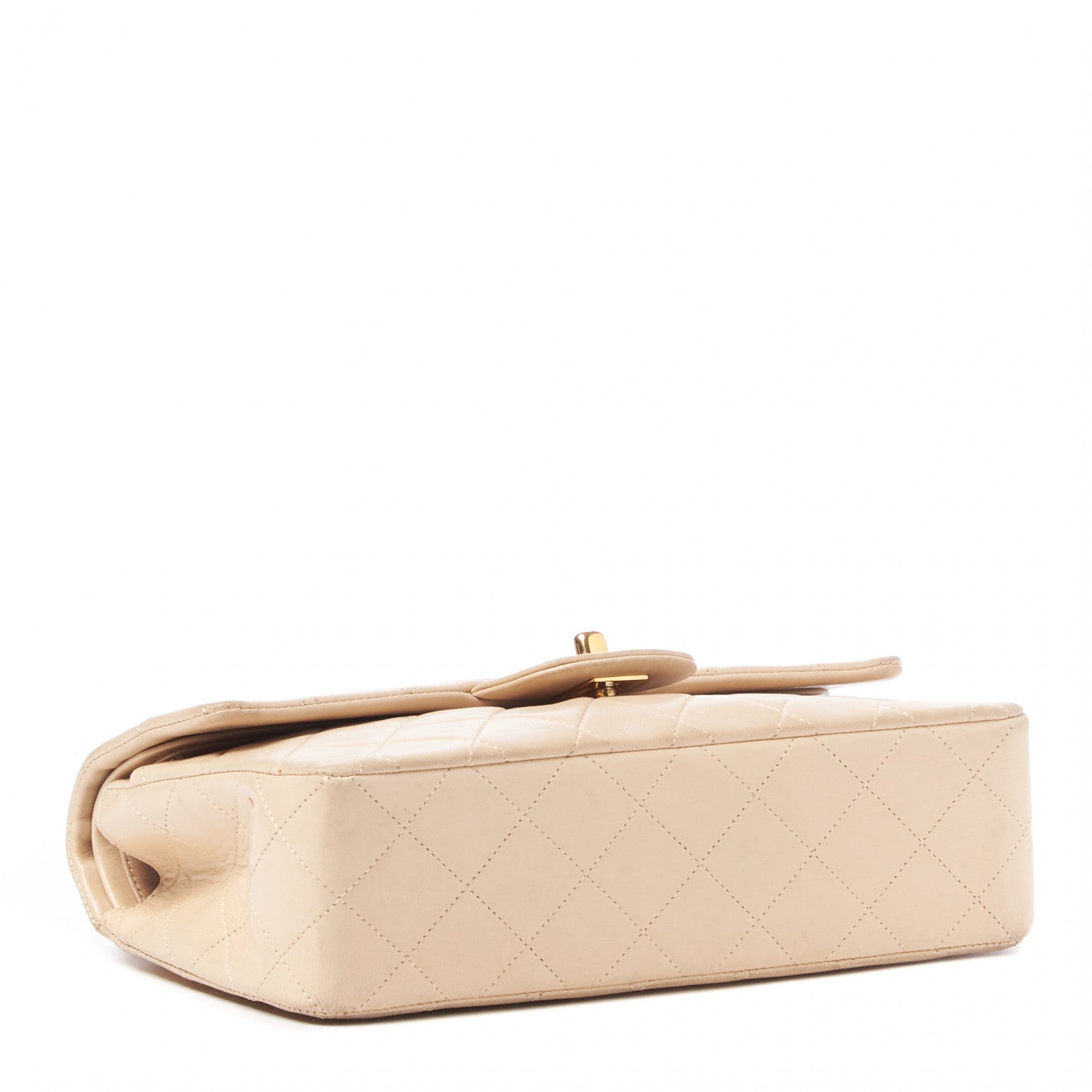 Chanel Lambskin Quilted Small Double Flap Beige 3 of 9