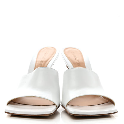Bottega Veneta Lambskin Stretch Mule Sandals 36.5 Optic White 2 of 8