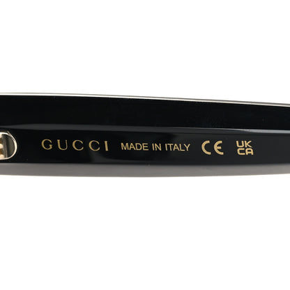 Gucci Acetate Crystal Star Round Frame Sunglasses GG0208S Black 5 of 8