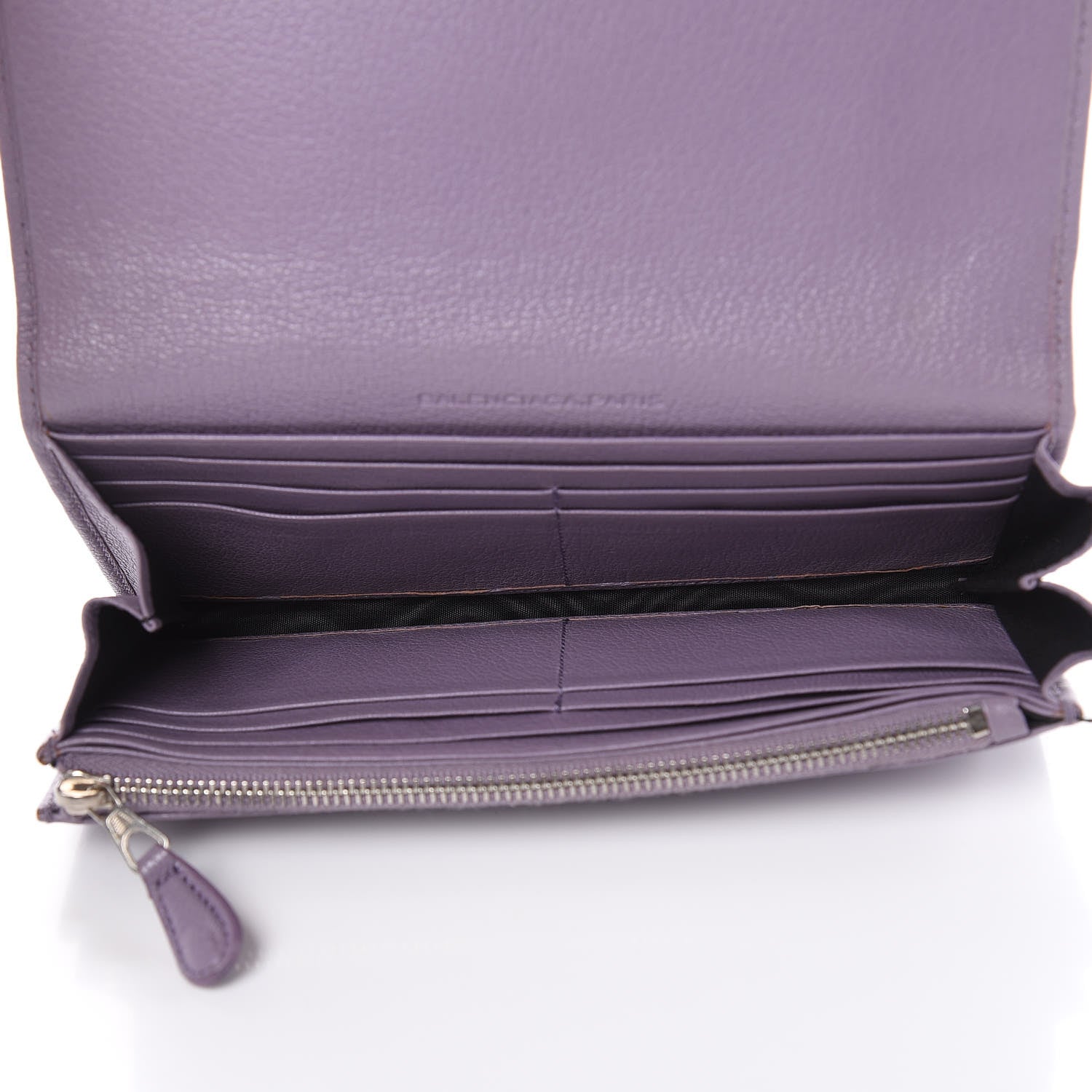 Balenciaga Agneau Giant 12 Silver Hardware Money Wallet Glycine 5 of 13