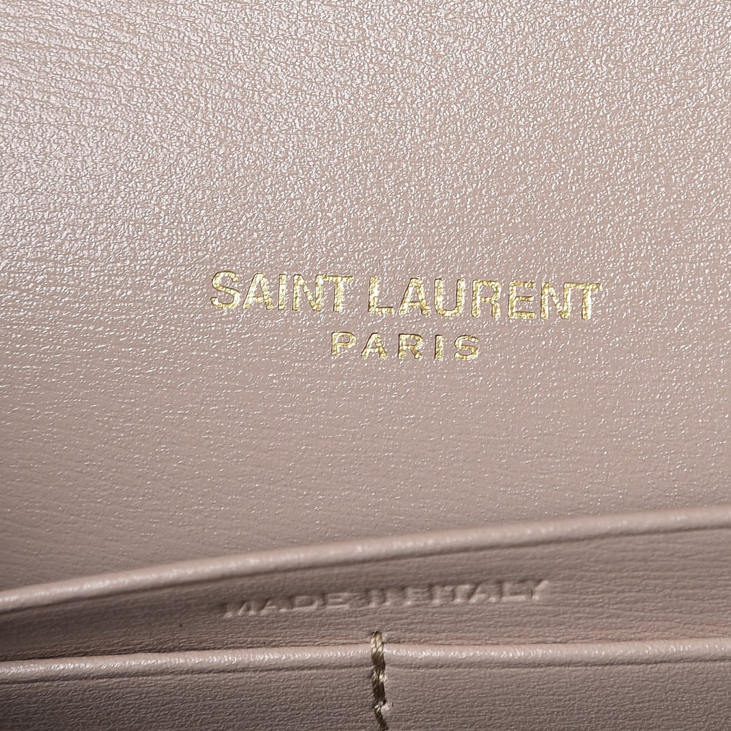 Smooth Calfskin Monogram Sulpice Chain Wallet Nude