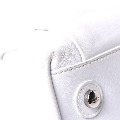 Christian Dior Lambskin Medium Le Trente Tote White 10 of 11