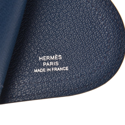 Hermes Epsom Camail Key Holder Magnolia Bleu De Malte Capucine 3 of 3