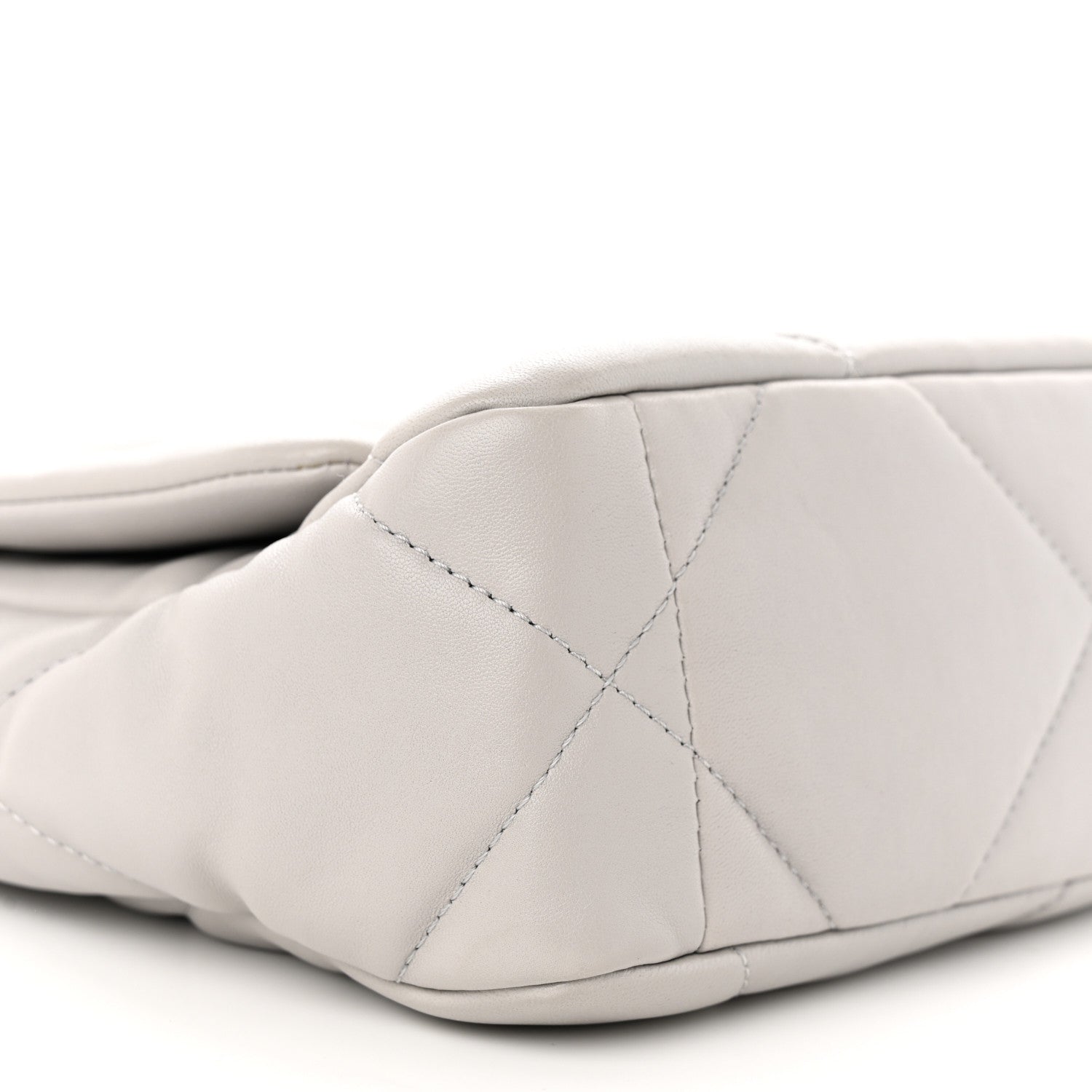 Chanel Lambskin Quilted Medium Chanel 19 Flap Grey 9 of 10