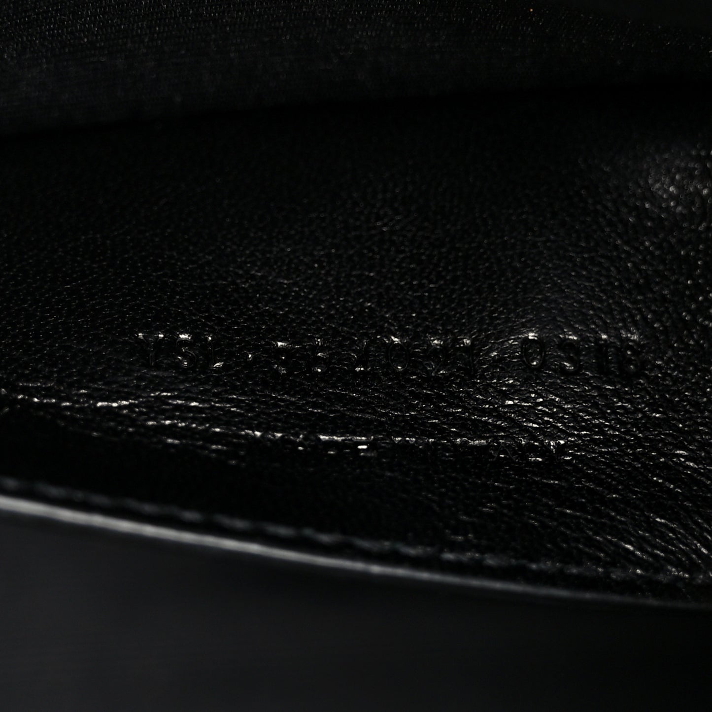 Grain De Poudre Medium Classic Monogram Kate Satchel Black Black
