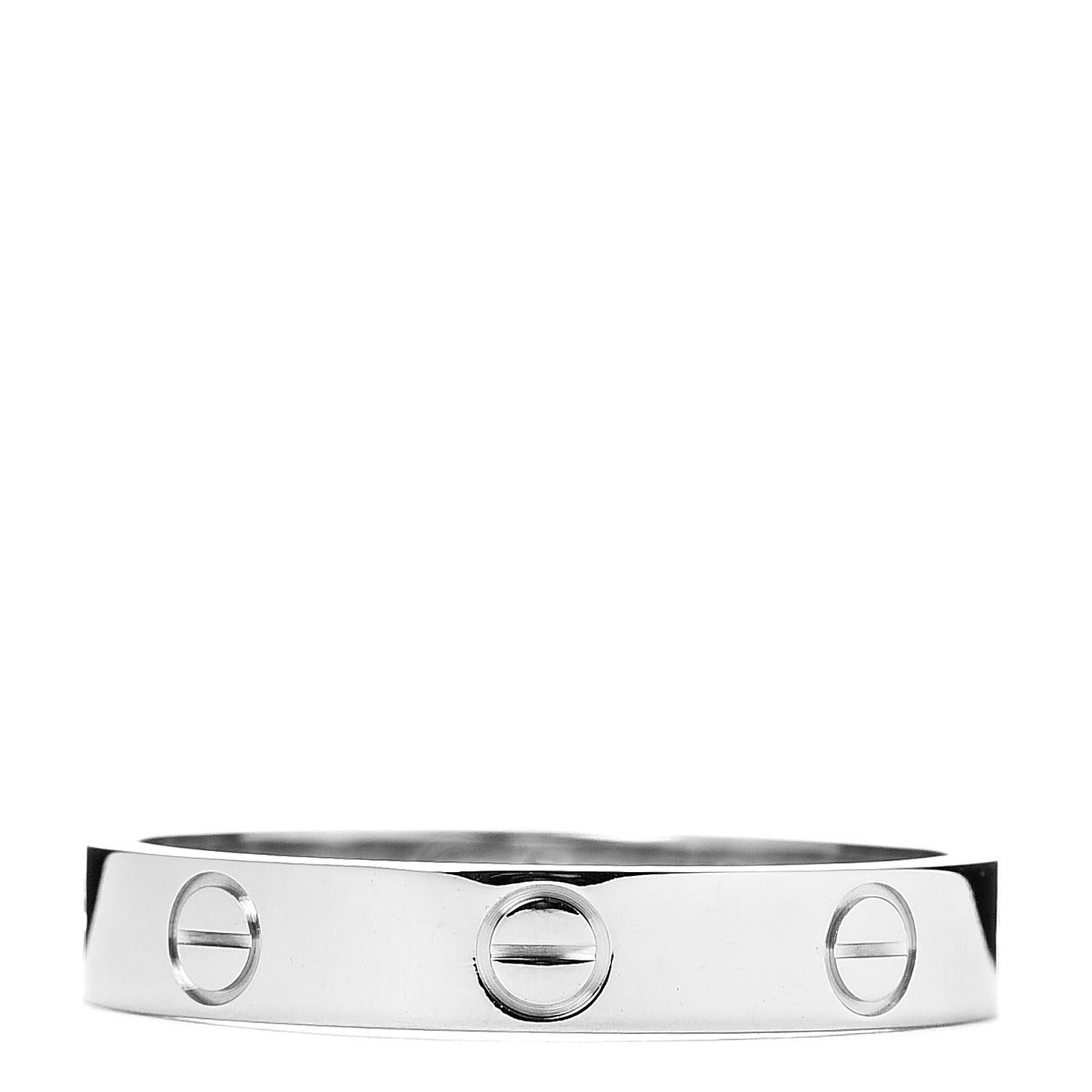 18K White Gold 3.5mm LOVE Wedding Band Ring 57 8