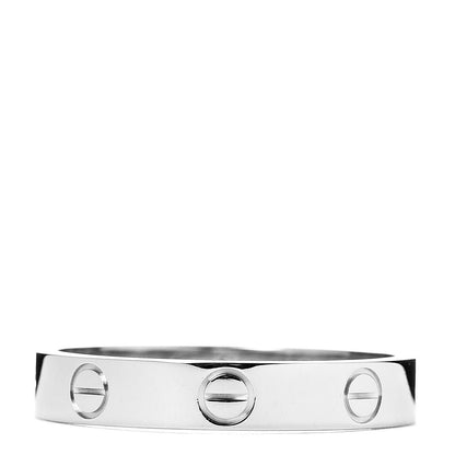 Cartier 18K White Gold 3.5mm LOVE Wedding Band Ring 57 8 1 of 4