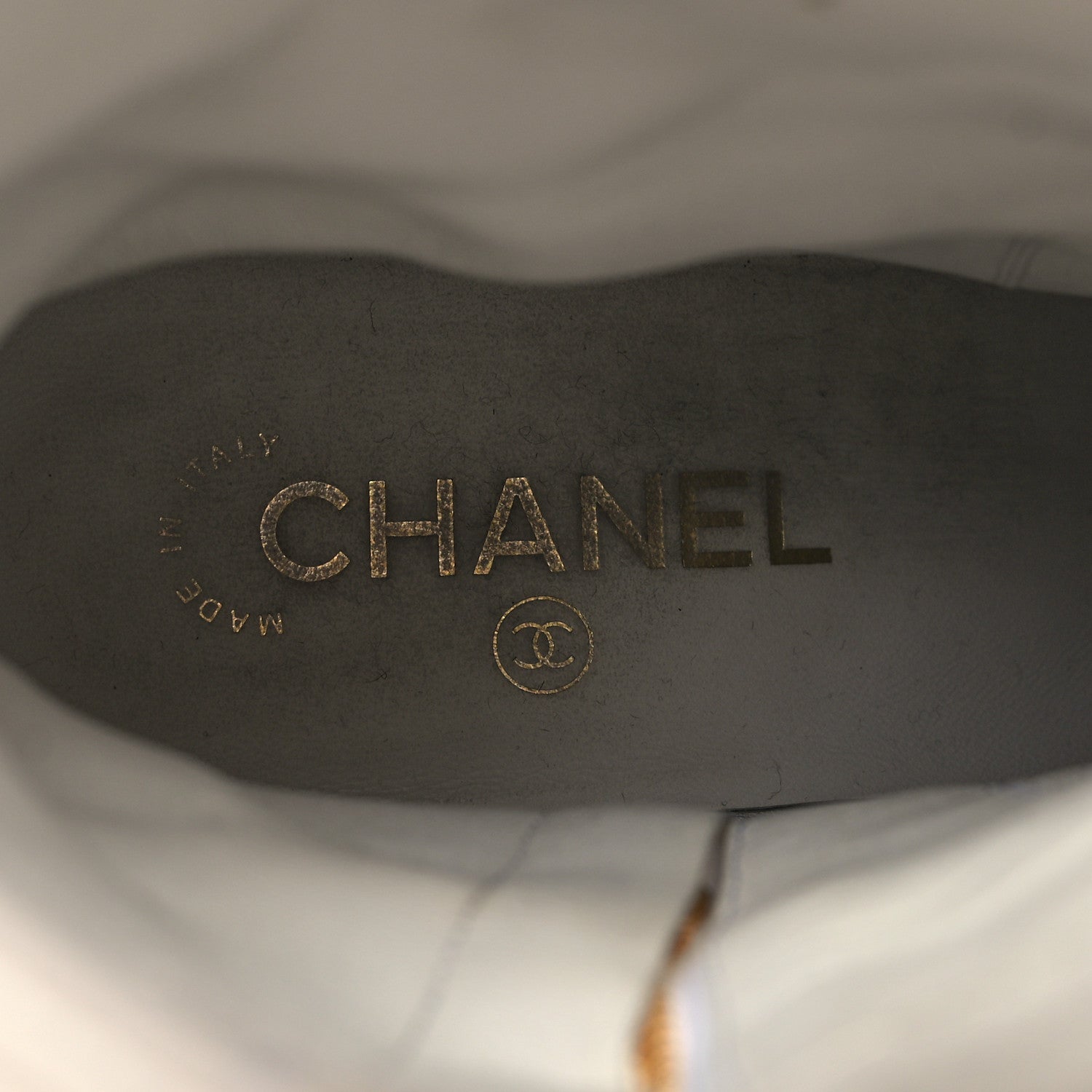 Chanel Shiny Goatskin Cap Toe Short Boots 39 White Black 8 of 10