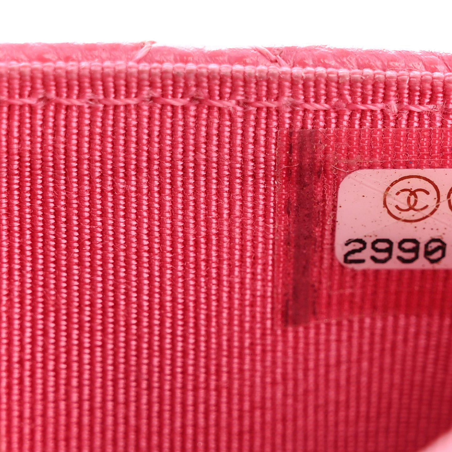 Caviar Quilted Flap Card Holder Wallet Pink