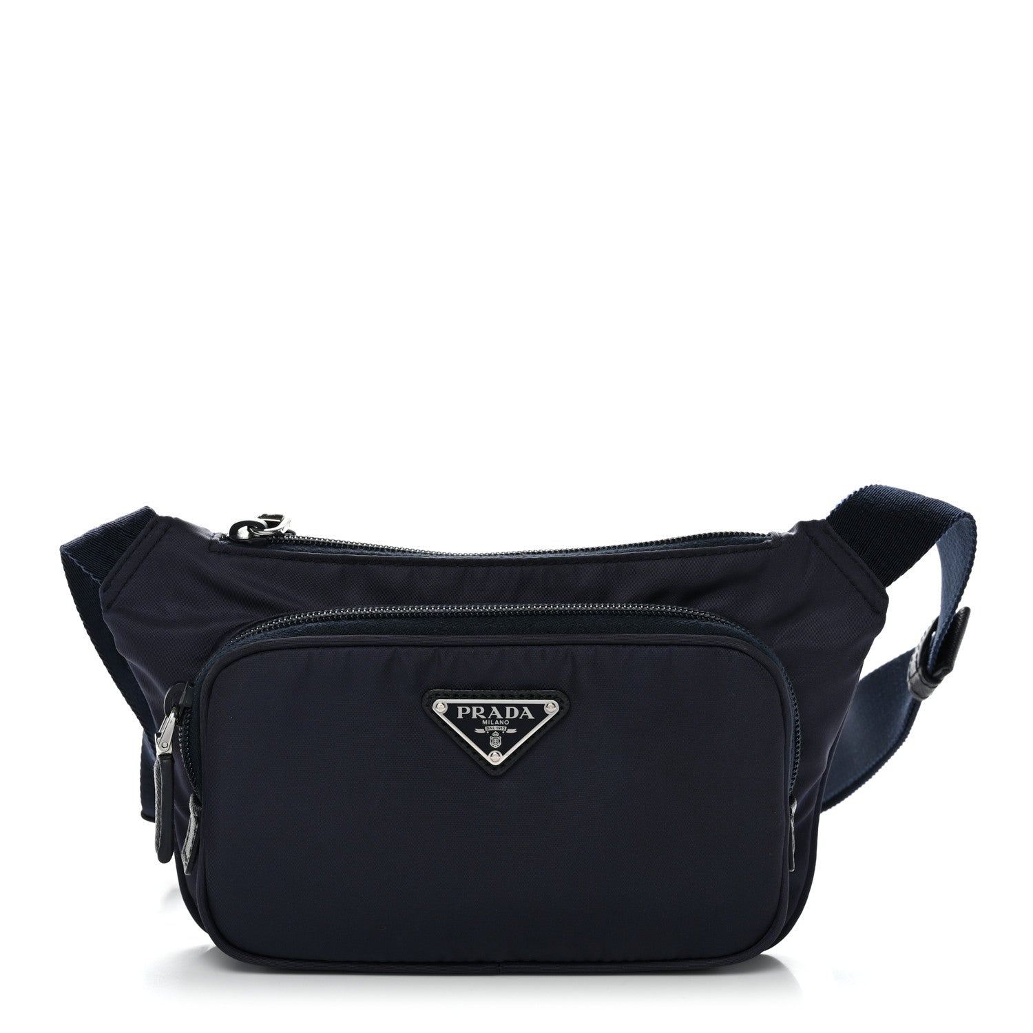 Prada Re-Nylon Saffiano Belt Bag Navy 1 of 10
