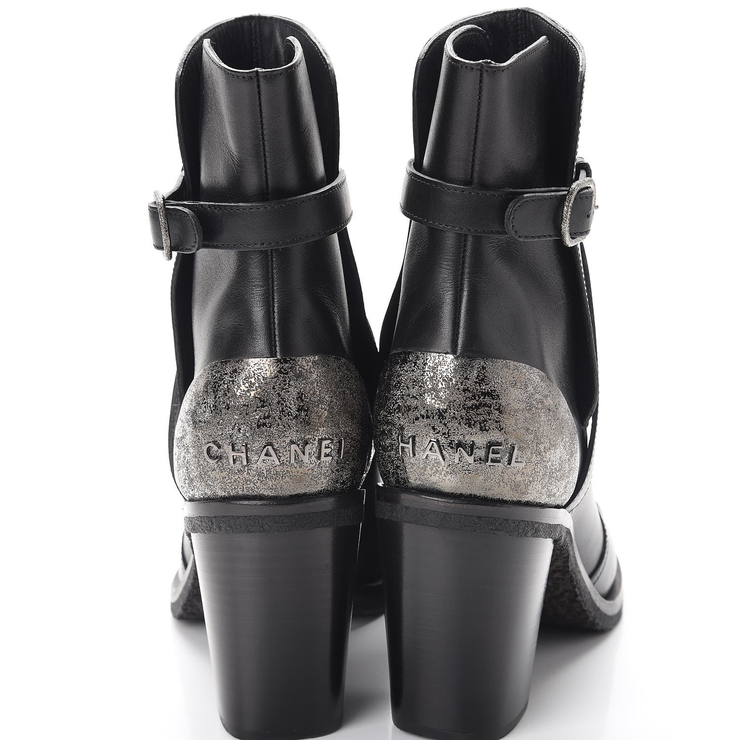 Chanel Calfskin Ankle Boots 41 Black 5 of 10