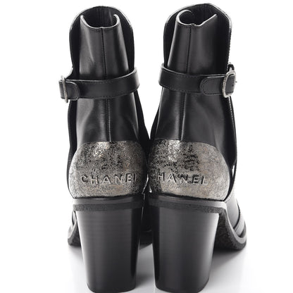 Chanel Calfskin Ankle Boots 41 Black 5 of 10