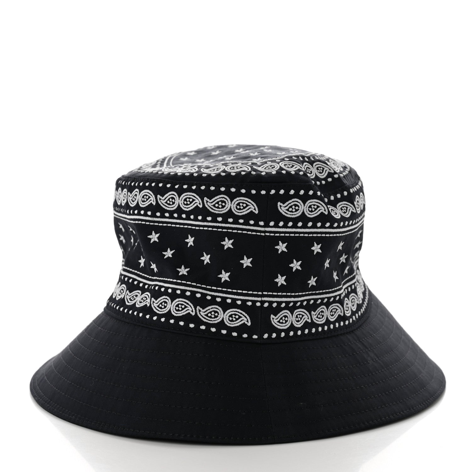 Hermes Technical Gabardine Balade Bandana Bucket Hat 57 Marine 5 of 9