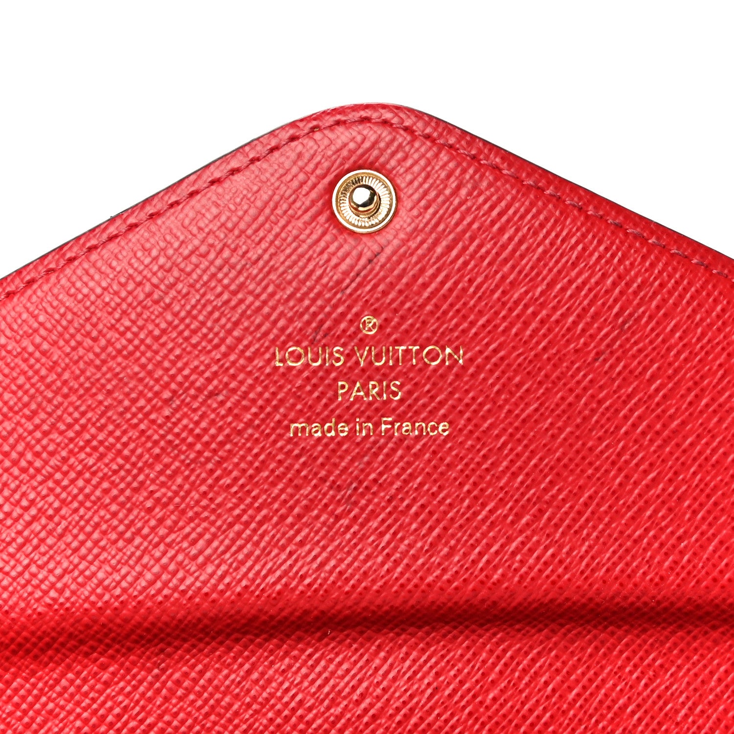 Louis Vuitton Damier Ebene Josephine Wallet Red 7 of 23