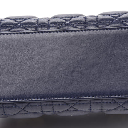 Christian Dior Lambskin Cannage Small Lucky Badges My Lady Dior Navy 11 of 11