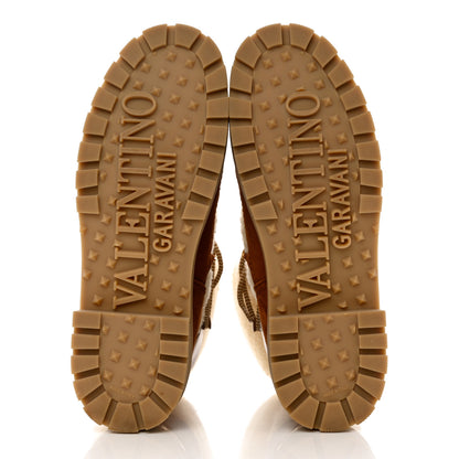 Valentino Garavani Suede Shearling Vlogo Trekkgirl 25/40mm Boots 40 Selleria 5 of 9