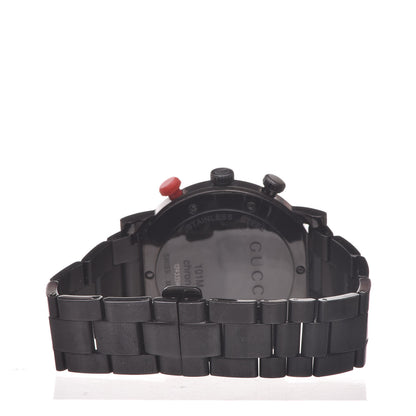 Gucci Stainless Steel Red Topaz 44mm G-Chrono Quartz Watch Black 5 of 6