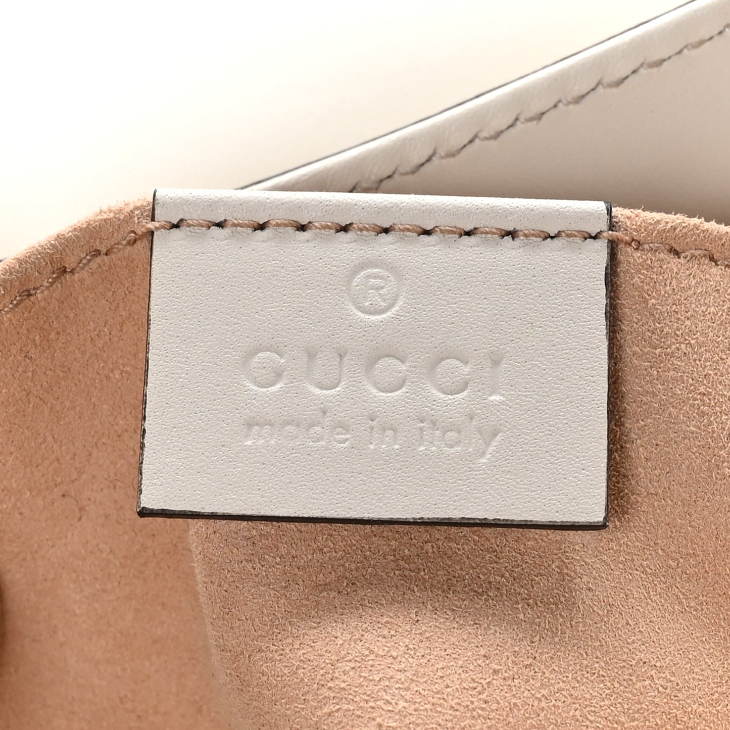 Guccissima Web Medium Padlock Messenger Shoulder Bag White