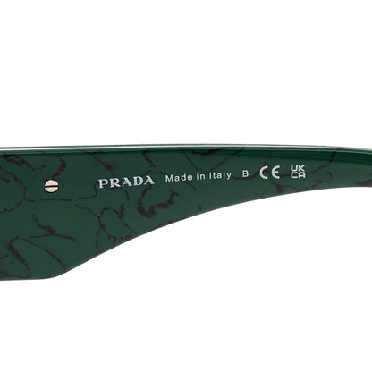 Prada Acetate Symbole Sunglasses SPR 13Z Green Marble 6 of 8
