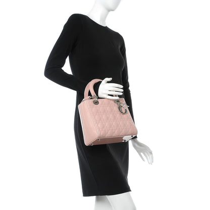 Christian Dior Patent Cannage Medium Lady Dior Rose Clair 2 of 16