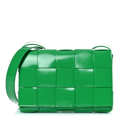 Bottega Veneta Brushed Calfskin Maxi Intrecciato Cassette Crossbody Bag Parakeet 1 of 8