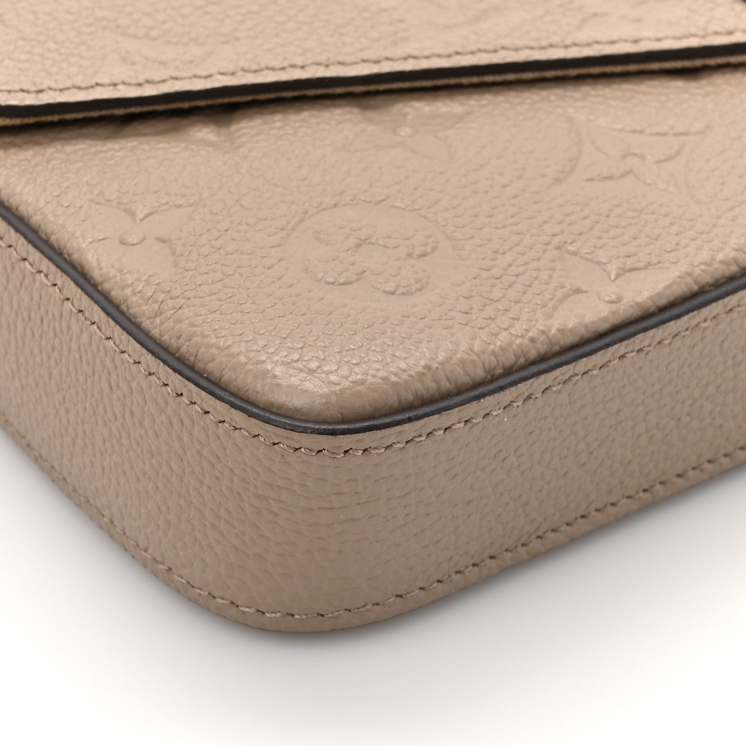 Louis Vuitton Empreinte Pochette Felicie Chain Wallet Tourterelle 12 of 12