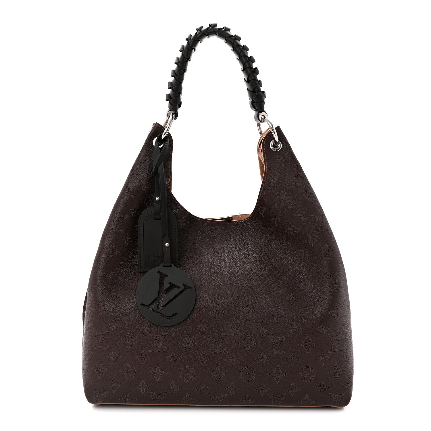 Louis Vuitton Mahina Carmel Hobo Chocolate 1 of 10