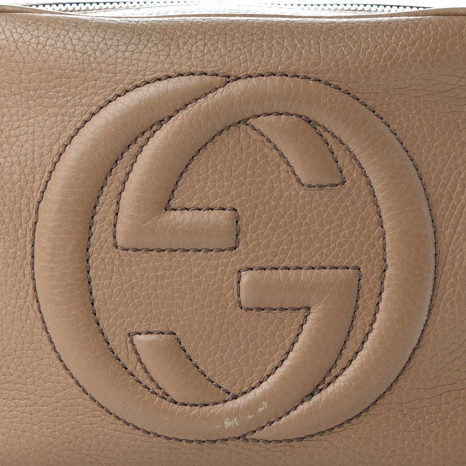 Gucci Pebbled Calfskin Small Soho Disco Bag Rose Beige 10 of 10