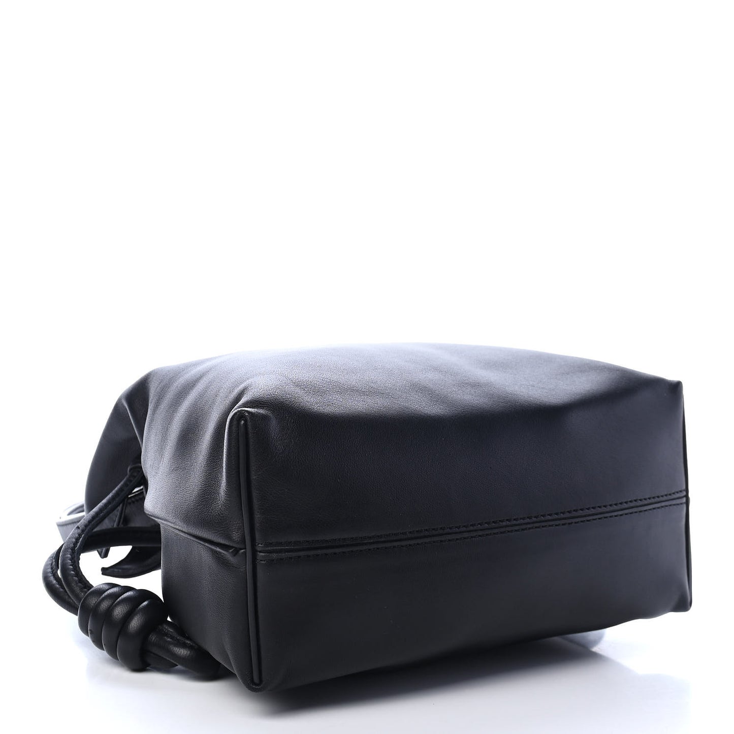 Calfskin Small Flamenco Knot Bag Black