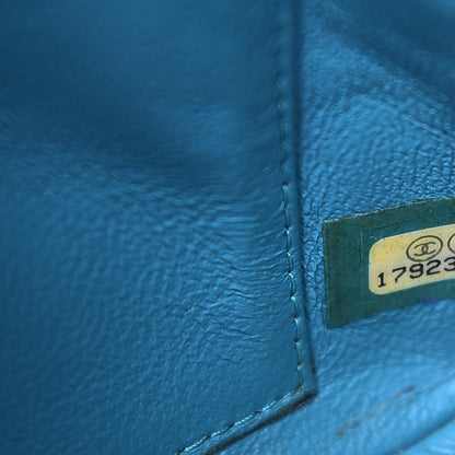 Chanel Patent Quilted Extra Mini Flap Blue 8 of 8