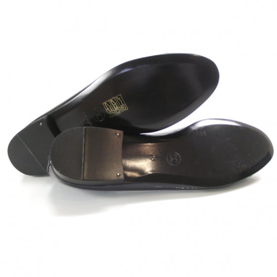 Chanel Patent Classic CC Ballet Flats 40 Navy 5 of 9
