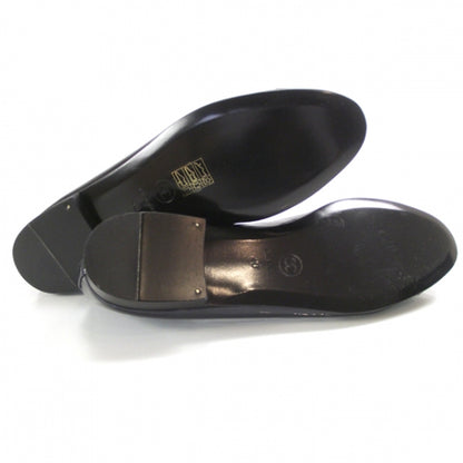 Chanel Patent Classic CC Ballet Flats 40 Navy 5 of 9