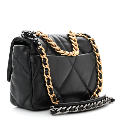 Chanel Lambskin Quilted Medium Chanel 19 Flap Black 3 of 10