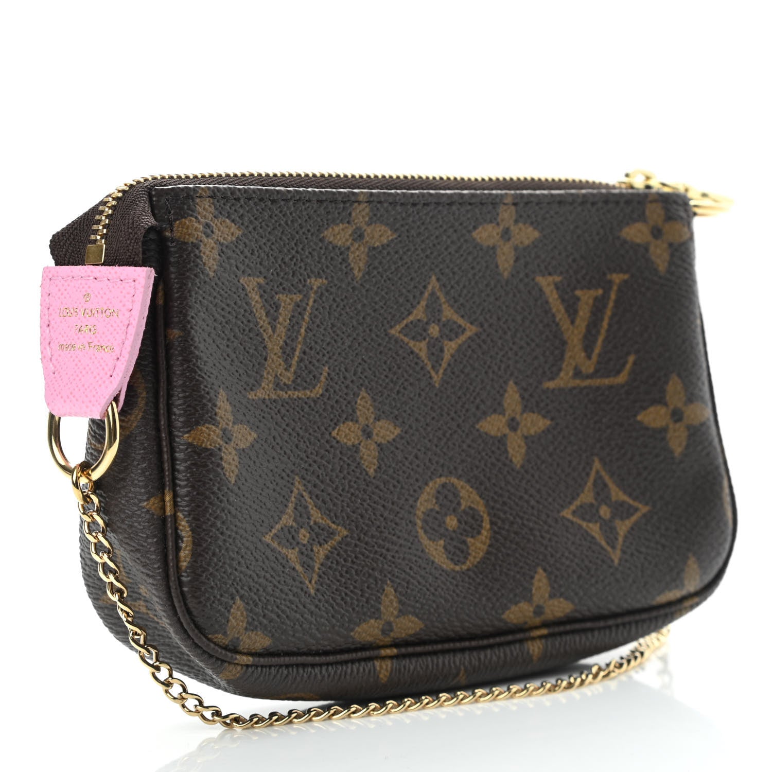 Louis Vuitton Monogram 2022 Christmas Animation Paris Mini Pochette Accessories Pink 2 of 6