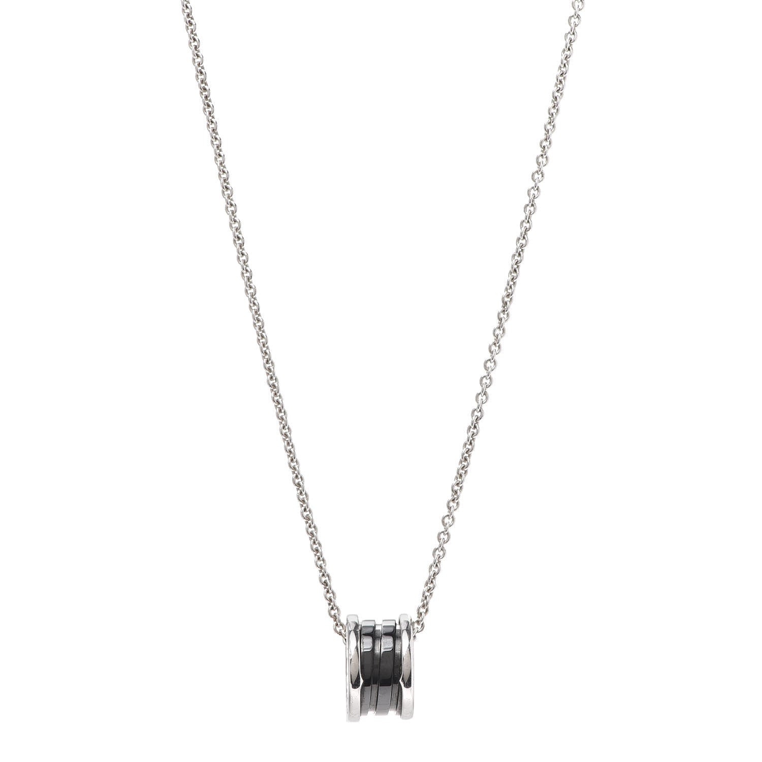 Bulgari Sterling Silver Ceramic Save The Children Pendant Necklace 1 of 7
