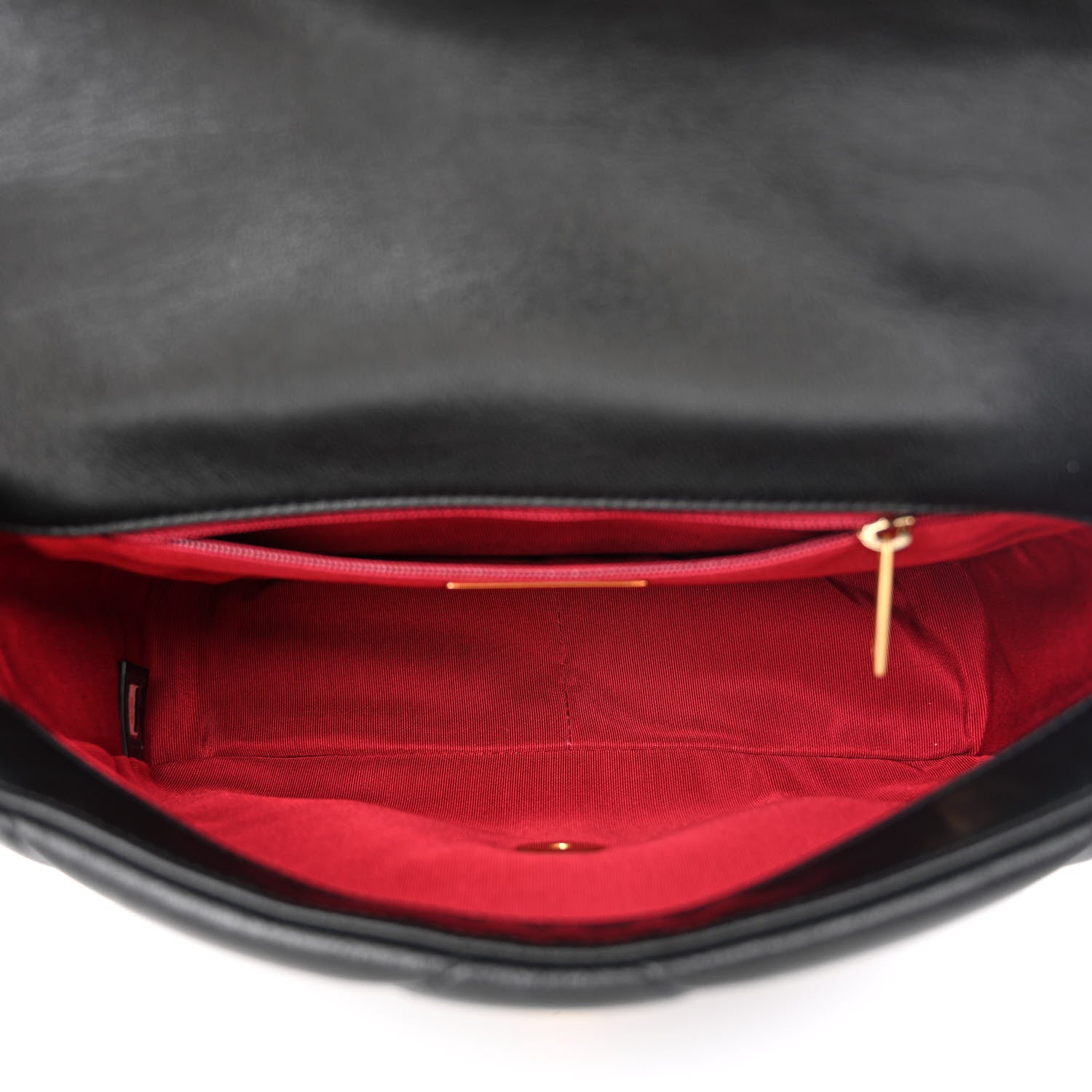 Chanel Shiny Goatskin Quilted Medium Chanel 19 Flap Black 5 of 11