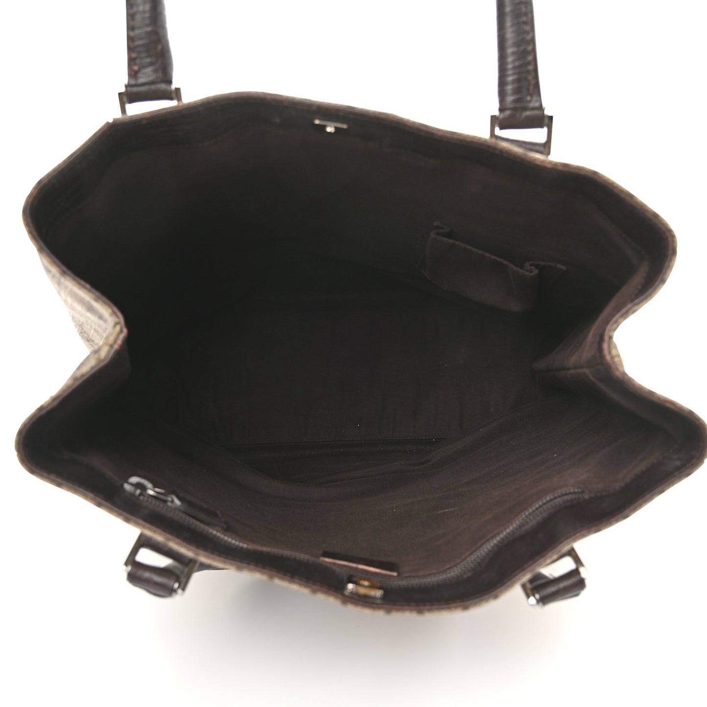 GG Plus Monogram Small Vertical Tote Dark Brown
