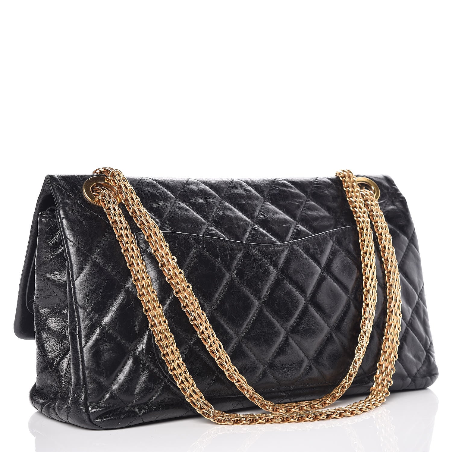 Chanel Aged Calfskin Quilted 2.55 Reissue 228 Flap Black 4 of 17