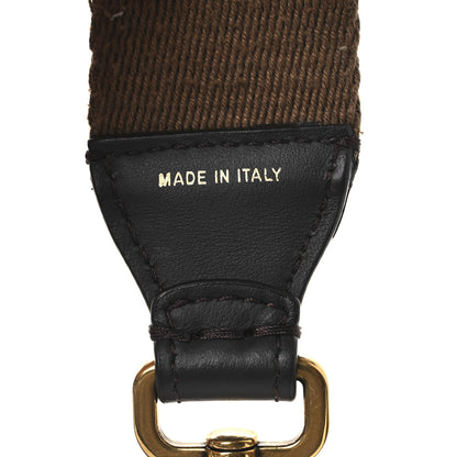 Fendi Ribbon Vitello Century FF 1974 Flat Studded Strap You Fango Marrone Ebano 4 of 7