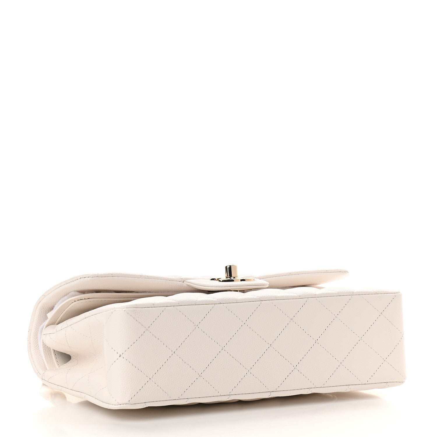 Chanel Caviar Quilted Small Double Flap White 4 of 9