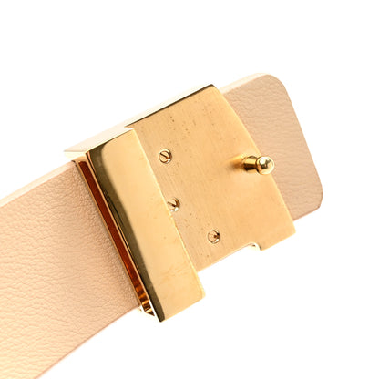 Louis Vuitton Taurillon Calfskin 35mm LV Initiales Belt 90 36 Black Creme 6 of 6