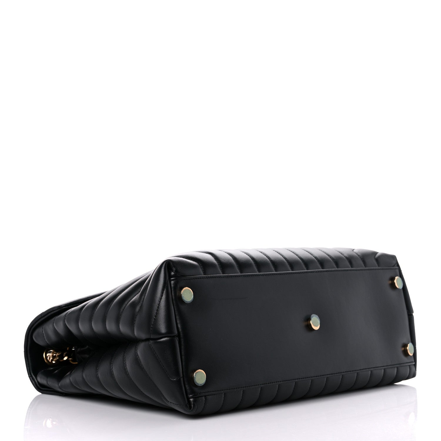 Saint Laurent Calfskin Y Quilted Monogram Large Loulou Chain Satchel Black 4 of 18