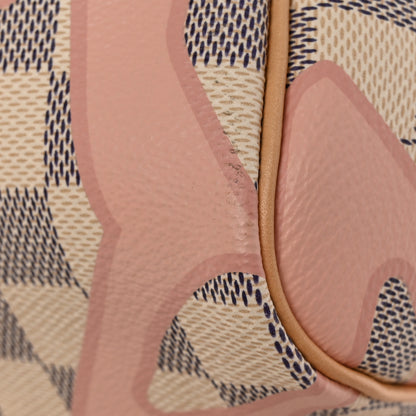Louis Vuitton Damier Azur Tahitienne Keepall Bandouliere 50 Rose Ballerine 13 of 13